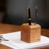 Blue Valley Woodworks Office Wood Pen Organizer