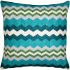 Square Feathers BED & SOFA Zigzag Oasis Throw Pillow