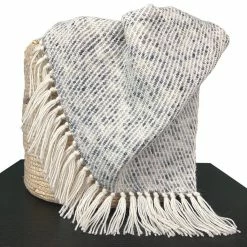 Ariel Heathered Gray Alpaca Throw BED & SOFA