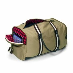 JDS BAGS, POUCHES & PURSES Khaki Duffle Bag - Personalized