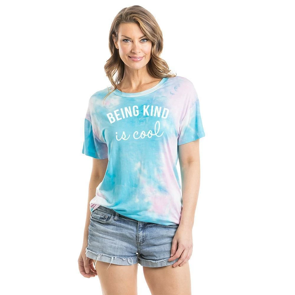 Katydid TEES, TOPS & PULLOVERS Being Kind Is Cool Tie Dye Graphic T-Shirt 5 Katydid TEES, TOPS & PULLOVERS Being Kind Is Cool Tie Dye Graphic T-Shirt