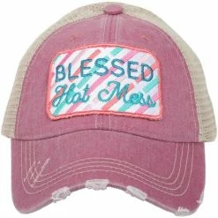 Katydid Blessed Hot Mess Trucker Hat CAPS & HATS