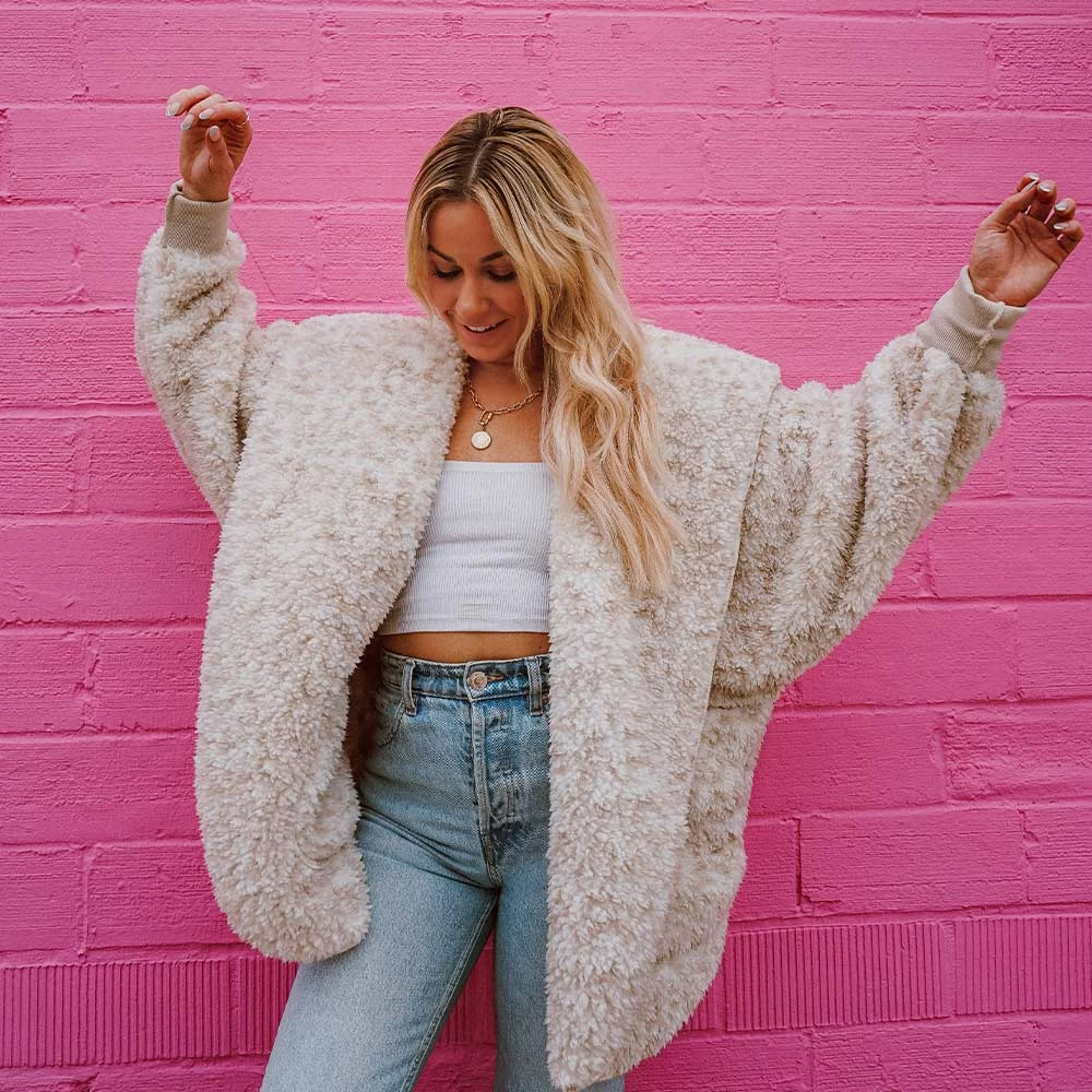 Katydid TEES, TOPS & PULLOVERS Snow Leopard Lightweight Body Wrap With Hoodie 1 Katydid TEES, TOPS & PULLOVERS Snow Leopard Lightweight Body Wrap With Hoodie