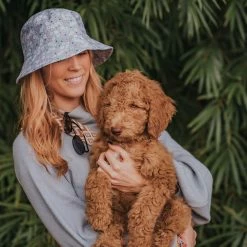 Katydid Vintage Blue Daisy Bucket Hat