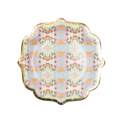 Laura Park Designs Brooks Avenue Pink Cocktail Plates TABLE & DRINKWARE