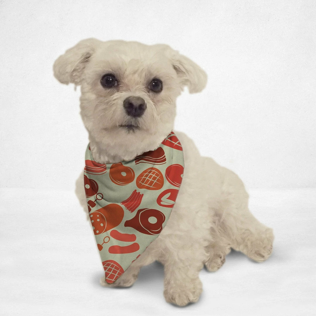 Orange Poppy PET ACCESSORIES Meaty Cat & Dog Bandana 1 Orange Poppy PET ACCESSORIES Meaty Cat & Dog Bandana