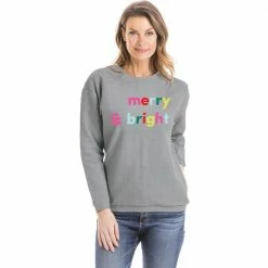 Katydid Merry And Bright Christmas Corded Sweatshirt