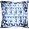 Square Feathers Cielo Maze Throw Pillow
