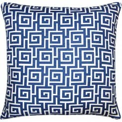 Square Feathers Cielo Maze Throw Pillow
