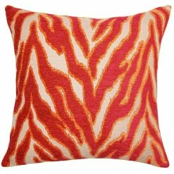 Square Feathers Circus Savage Throw Pillow