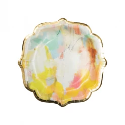 Laura Park Designs Coral Bay Orange Cocktail Plates