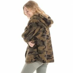 Katydid TEES, TOPS & PULLOVERS Camo Lightweight Body Wrap With Hoodie