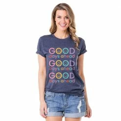 Katydid TEES, TOPS & PULLOVERS Good Days Ahead Happy Face T-Shirt