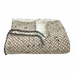 Ariel BED & SOFA Chunky Camel Weave Alpaca Throw