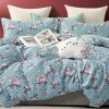 Azure Mango Anna Rose Print 100% Cotton Reversible Comforter Set BED & SOFA
