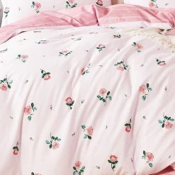 Azure Mango BED & SOFA Isabella Rose Only 100% Cotton Reversible Duvet Cover Set