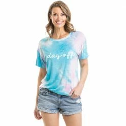 Katydid TEES, TOPS & PULLOVERS Day Off Women's Tie Dye Graphic T-Shirt
