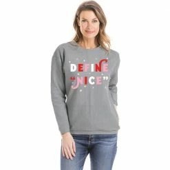 Katydid Define Nice Corded Christmas Sweatshirt