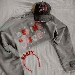 Katydid Define Nice Corded Christmas Sweatshirt