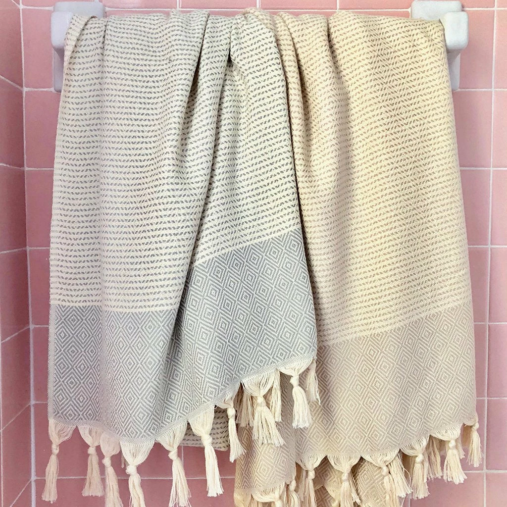 Ariel Diamond Stripe Turkish Towel 6 Ariel Diamond Stripe Turkish Towel