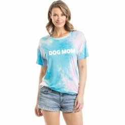Katydid Dog Mom Tie Dye Graphic T-Shirt TEES, TOPS & PULLOVERS