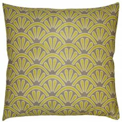 Square Feathers Flint Shells Throw Pillow BED & SOFA