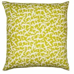 Square Feathers Flint Birds Throw Pillow BED & SOFA