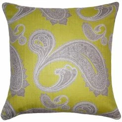 Square Feathers BED & SOFA Flint Paisley Throw Pillow
