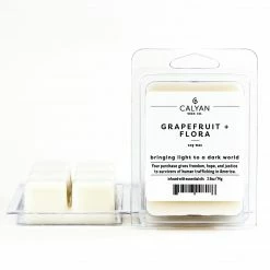 Calyan Wax Grapefruit + Flora Candle