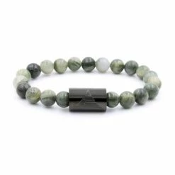Everwood Company Green Line Jasper Beaded Bracelet 5 Everwood Company Green Line Jasper Beaded Bracelet