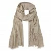 Ariel Beige Handloom Cashmere Scarf