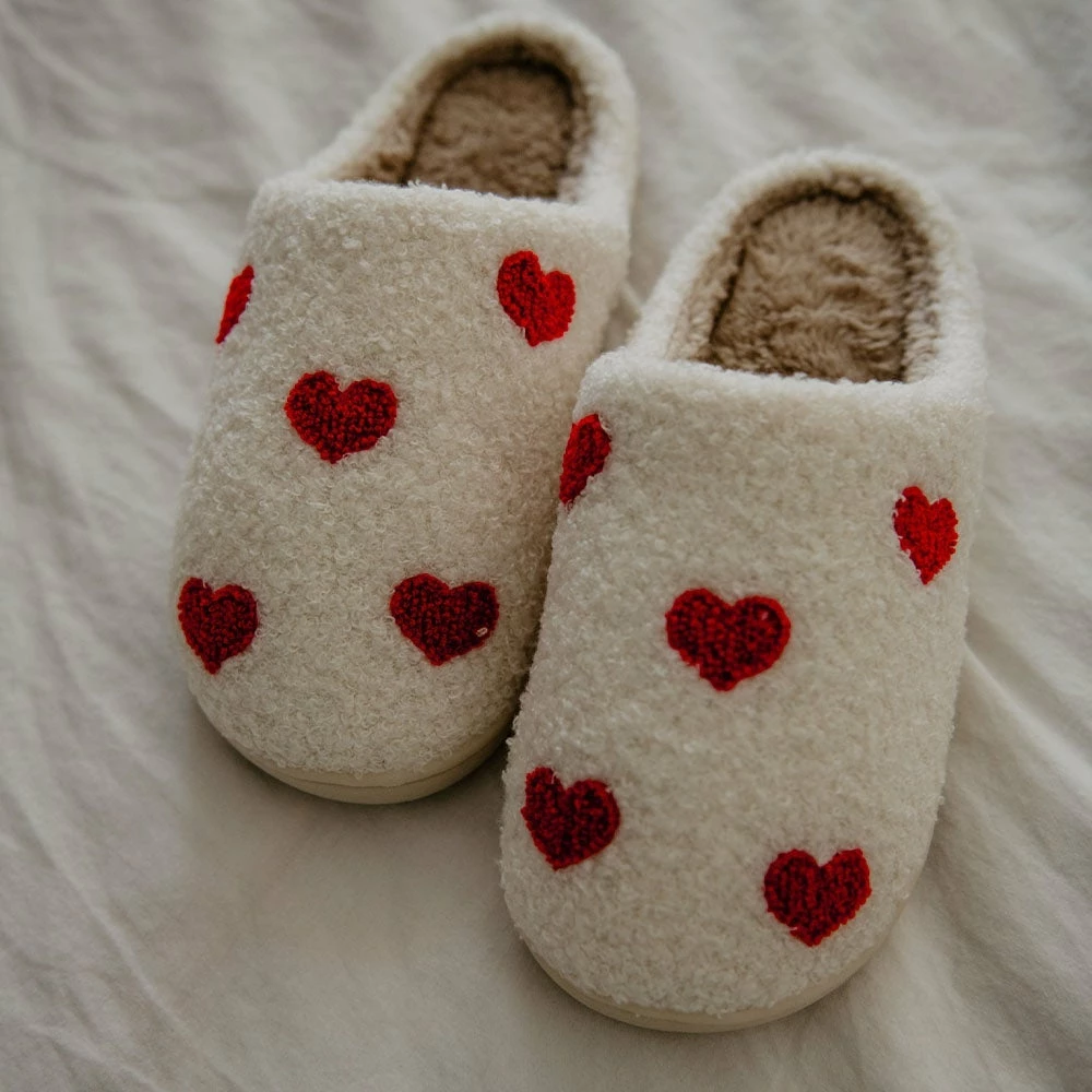 Katydid Repeat Red Heart Valentine Slippers SLIPPERS & FOOTWEAR 1 Katydid Repeat Red Heart Valentine Slippers SLIPPERS & FOOTWEAR