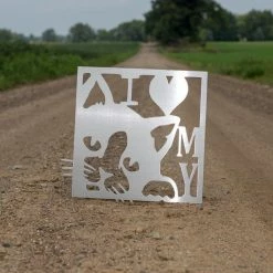 Precision Metal Art Window, Wall & Art I Love My Cat Metal Wall Art