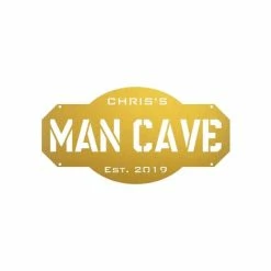 Precision Metal Art Personalized Man Cave Sign