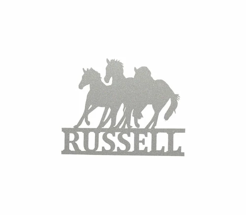Precision Metal Art Running Horse Monogram 7 Precision Metal Art Running Horse Monogram