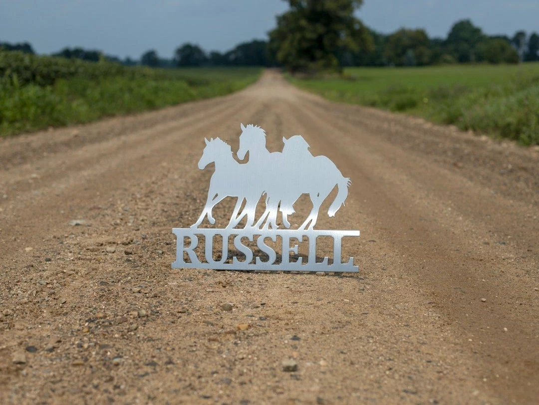 Precision Metal Art Running Horse Monogram 1 Precision Metal Art Running Horse Monogram