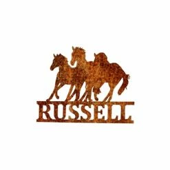 Precision Metal Art Running Horse Monogram 12 Precision Metal Art Running Horse Monogram