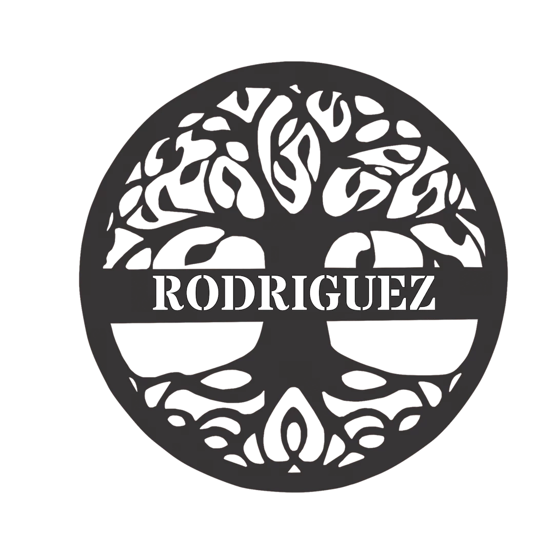 Precision Metal Art Window, Wall & Art Tree Of Life Monogram 1 Precision Metal Art Window, Wall & Art Tree Of Life Monogram