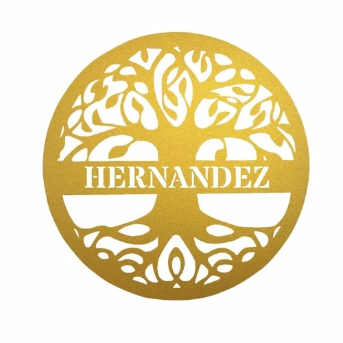 Precision Metal Art Window, Wall & Art Tree Of Life Monogram 3 Precision Metal Art Window, Wall & Art Tree Of Life Monogram