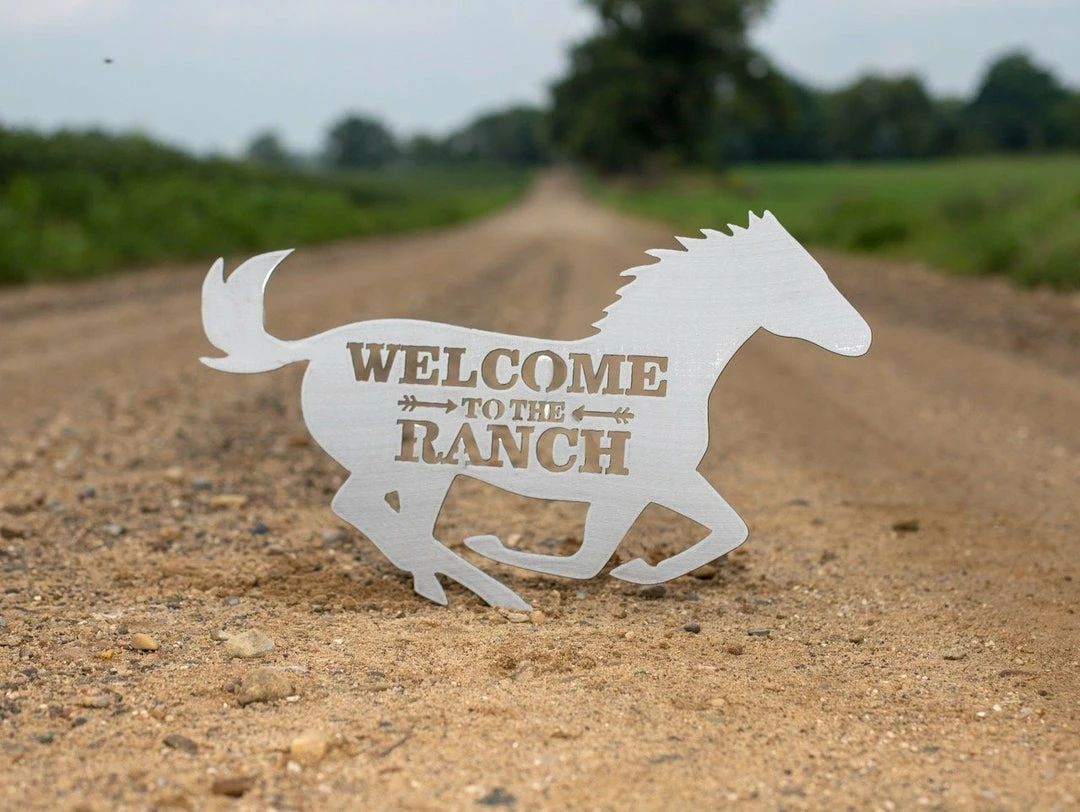Precision Metal Art Window, Wall & Art Welcome To The Ranch 1 Precision Metal Art Window, Wall & Art Welcome To The Ranch