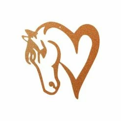 Precision Metal Art Horse Heart Metal Sign