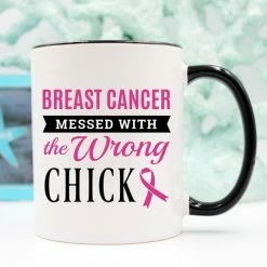 Magenta Shadow TABLE & DRINKWARE Breast Cancer Coffee Mug