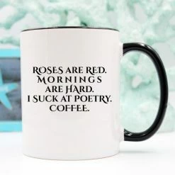 Magenta Shadow TABLE & DRINKWARE Roses Are Red Coffee Mug