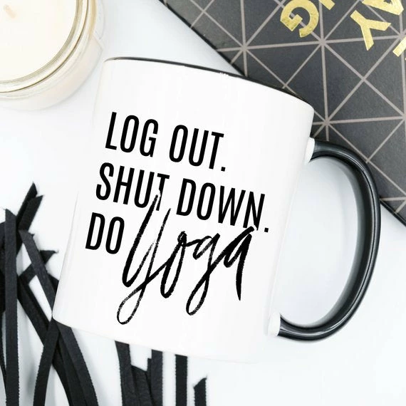 Magenta Shadow Shut Down Do Yoga Mug TABLE & DRINKWARE 2 Magenta Shadow Shut Down Do Yoga Mug TABLE & DRINKWARE
