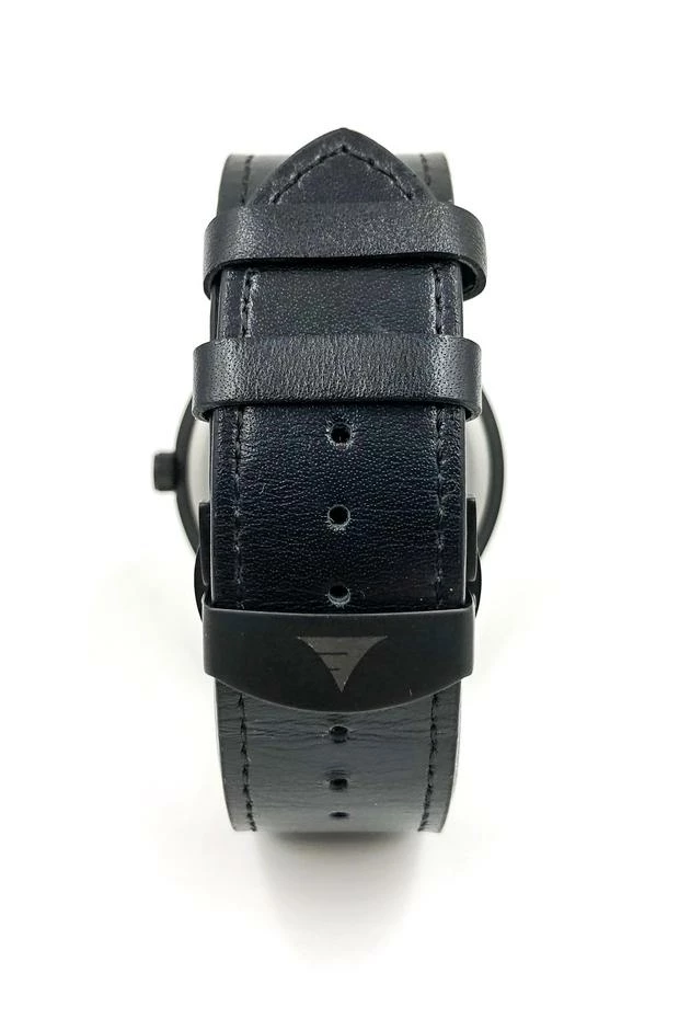Everwood Company JEWELRY & ACCESSORIES Multi Bamboo & Black Leather Watch 3 Everwood Company JEWELRY & ACCESSORIES Multi Bamboo & Black Leather Watch