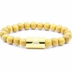 Loe Yellow Jackfruit Wood Bracelet JEWELRY & ACCESSORIES