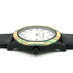 Everwood Company JEWELRY & ACCESSORIES Multi Bamboo & Black Leather Watch 12 Everwood Company JEWELRY & ACCESSORIES Multi Bamboo & Black Leather Watch