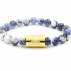 Everwood Company Blue Sodalite Beaded Bracelet