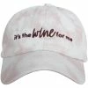 Katydid CAPS & HATS It's The Wine For Me Women's Tie Dye Baseball Cap