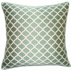 Square Feathers Luca Chain Wedgewood Throw Pillow